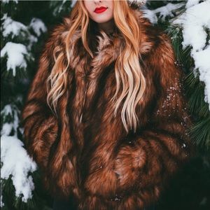 H&M Faux Fur Coat